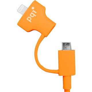 PQI i-Cable Du-Plug 90 Orange