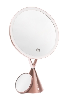 ILLUMINATED MAKEUP MIRROR WITH 1x AND 5x MAGNIFICATION