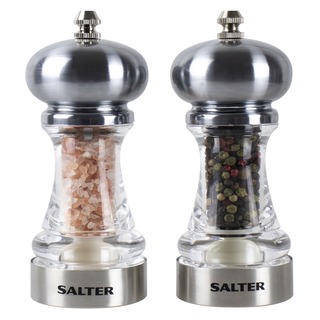 Salter 7609 SSXR - souprava mlýnků na koření (sůl a pepř)