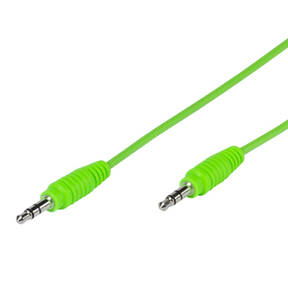 Vivanco V-35813 PBVV35CGREEN - zelený audio kabel s 3.5mm konektory (1m)