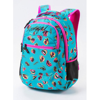 Scrambler A - Lovely Print - modrozelený batoh 26l