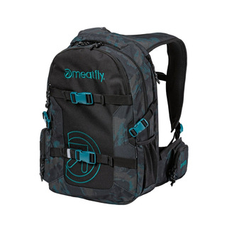 Meatfly batoh Ramble Petrol Mossy 26 l s pláštěnkou