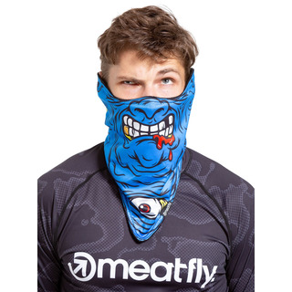 meatfly Frosty Monster blue - modrá maska na obličej