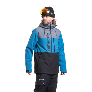 Meatfly Manifold Blue Black pánská lyžařská bunda 15K