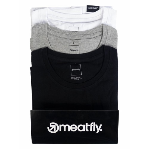 MF Logo - bílé, šedé a černé pánské tričko s krátkým rukávem - US XXXL