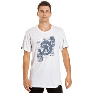 meatfly Press T-Shirt - bílé pánské tričko s krátkým rukávem