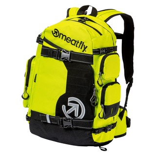 meatfly WANDERER BACKPACK Lime Punch / Reflective - zelený batoh 28l