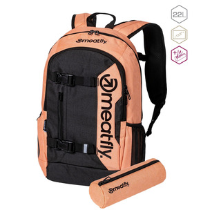 Basejumper - Peach Charcoal - růžový batoh 22l + penál zdarma