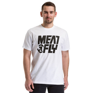 meatfly Shaper 2 - B - bílé pánské tričko s krátkým rukávem