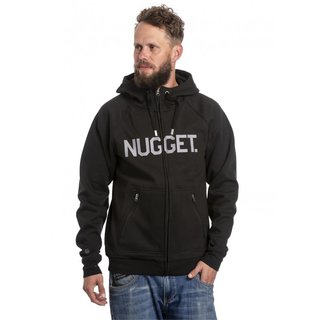 NUGGET Ironsight - Black - A - černá pánská mikina s kapucí zapínání na zip