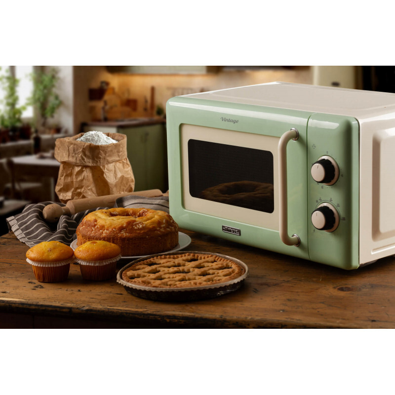 ARIETE mikrovlnná trouba 3960/04 Vintage zelená 20 l
