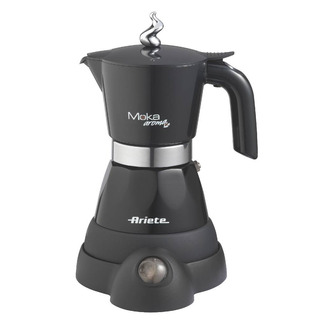 Ariete 1358 Moka Aroma elektrická moka konvička 2–4 moka šálky 160 ml černá