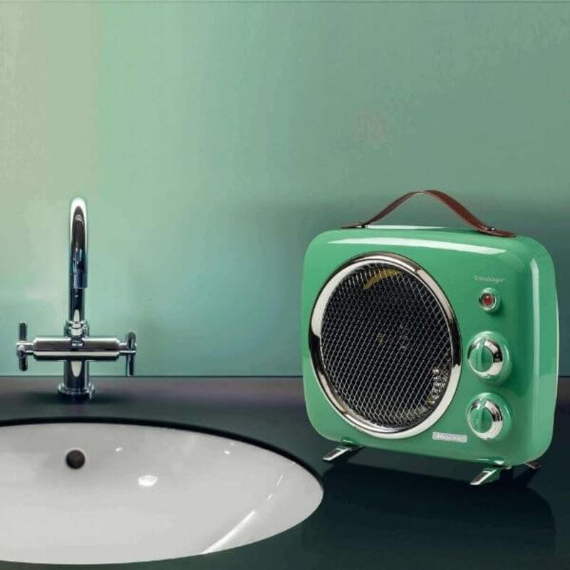 ARIETE teplovzdušný ventilátor 808/04 Vintage zelený