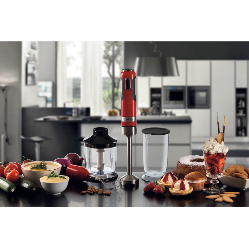 Ariete 602 Moderna tyčový mixér s příslušenstvím 1000 W červený