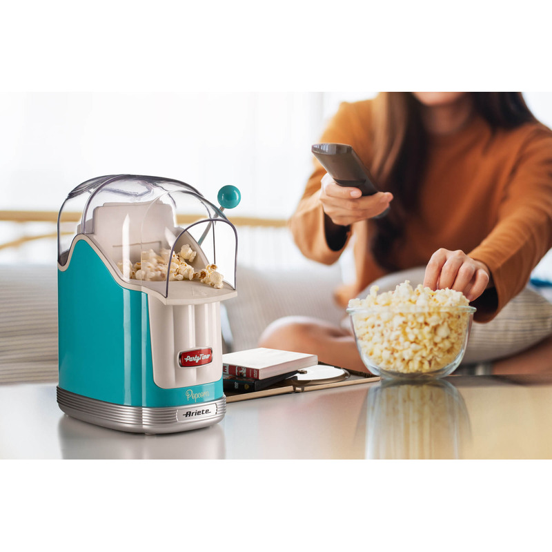 ARIETE popcornovač s pákou 2958/01 modrý