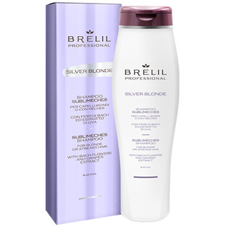 BRELIL Silver blond – šampon na blond, melírované a šedivé vlasy 250ml