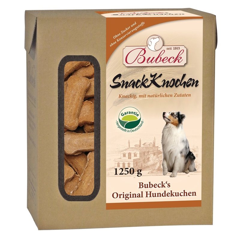 BUBECK Snack Knochen - přírodní pečené sušenky s masem a minerálními látkami (1,25kg)