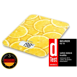 Beurer KS 19 lemon - kuchyňská váha