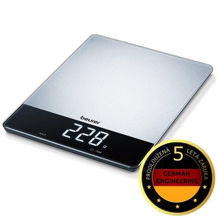 Beurer KS 34 - stříbrná digitální kuchyňská váha