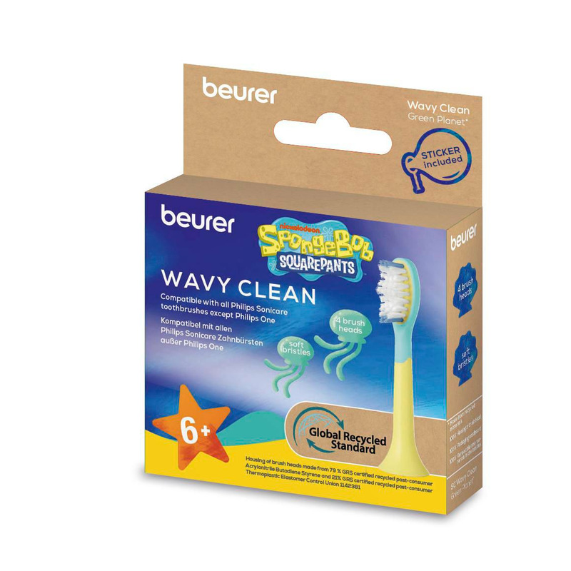 Beurer 107.39 Wavy Clean náhradní hlavice na sonický kartáček 4 ks