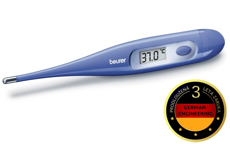 Beurer FT 09 modrý - klasický digitální teploměr