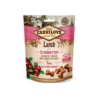 CARNILOVE Dog Crunchy Snack Lamb & Cranberries - křupavý pamlsek s jehněčím masem a brusinkami (200g)