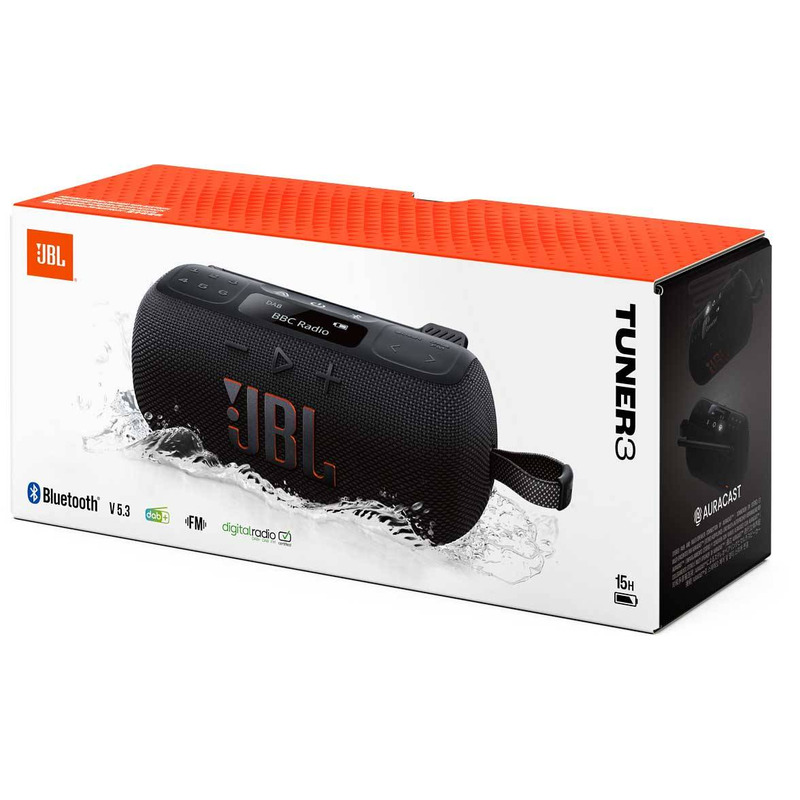 JBL Tuner 3 Black přenosné rádio DAB/DAB+/FM s Bluetooth
