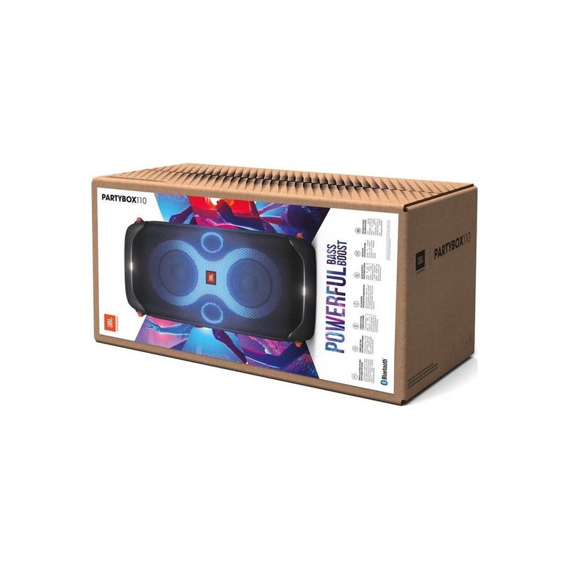 JBL PartyBox 110 - výkonný přenosný Bluetooth party reproduktor s dynamickou světelnou show
