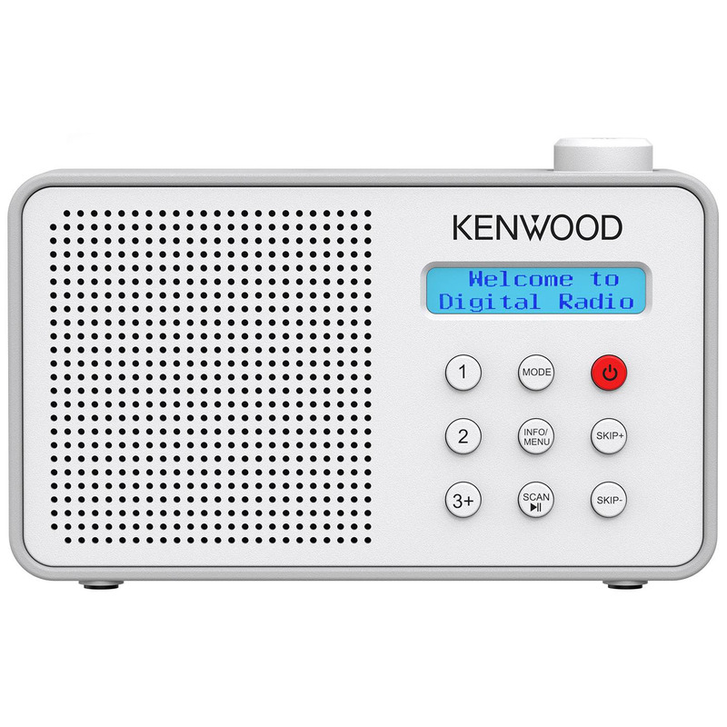 Kenwood CR-M25DAB-W přenosné DAB+/FM rádio s Bluetooth bílé