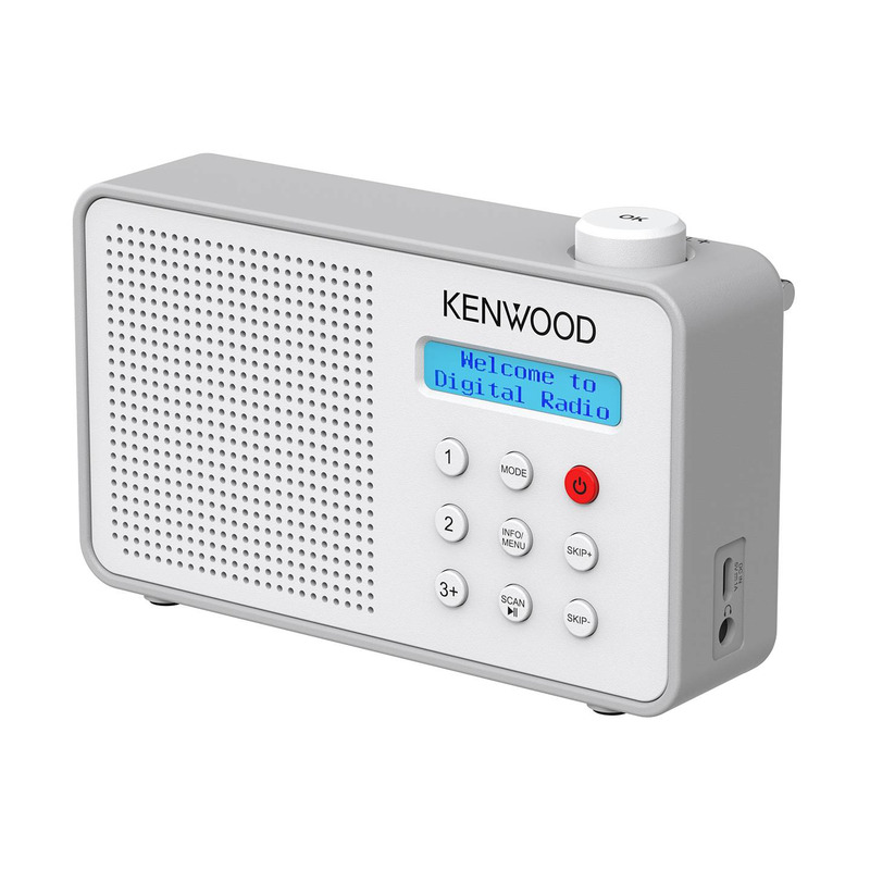 Kenwood CR-M25DAB-W přenosné DAB+/FM rádio s Bluetooth bílé