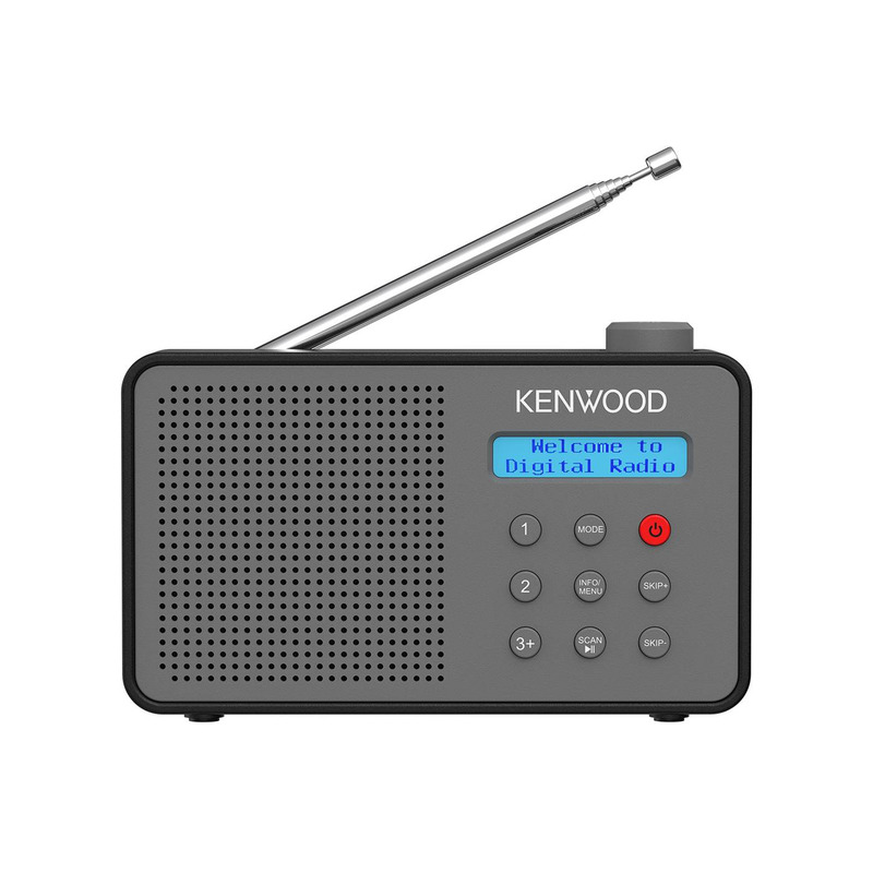 Kenwood CR-M25DAB-H přenosné DAB+/FM rádio s Bluetooth šedé