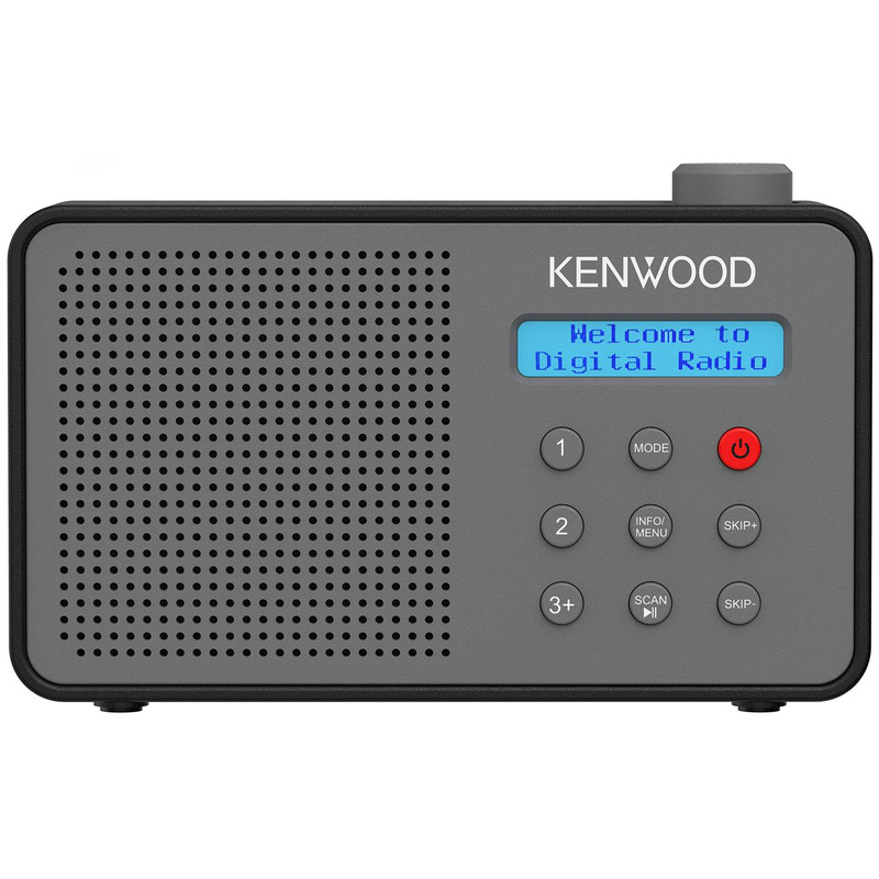 Kenwood CR-M25DAB-H přenosné DAB+/FM rádio s Bluetooth šedé