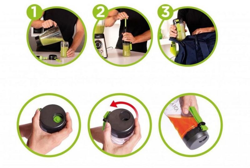 Laica VT3800 - vakuové láhve 2x 400ml + pumpa