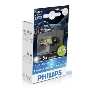 Philips Interiérová LED žárovka X-tremeVision 10,5x38 4000K (1 ks) - autožárovka