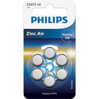 Philips ZA675B6A/10 - baterie do naslouchadel (blistr, 6ks)