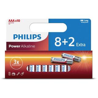 Philips baterie LongLife LR03P10WP 8+2x AAA 1,5V blistr