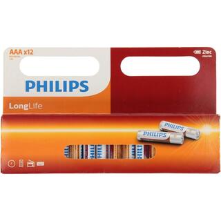 Philips baterie LongLife R03L12W 12x AAA 1,5V blistr