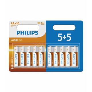 Philips baterie LongLife R6L10BP 10× AA 1,5V blistr