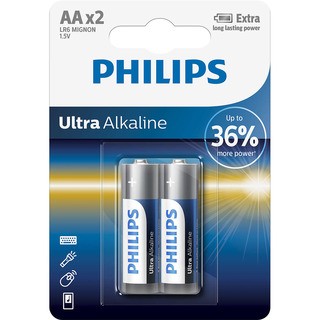 Philips baterie Ultra Alkaline 2ks (LR6E2B/10, AA, LR6)
