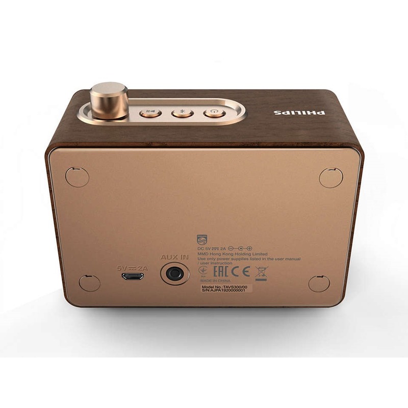 Philips TAVS300/00 - retro bezdrátový přenosný reproduktor Bluetooth