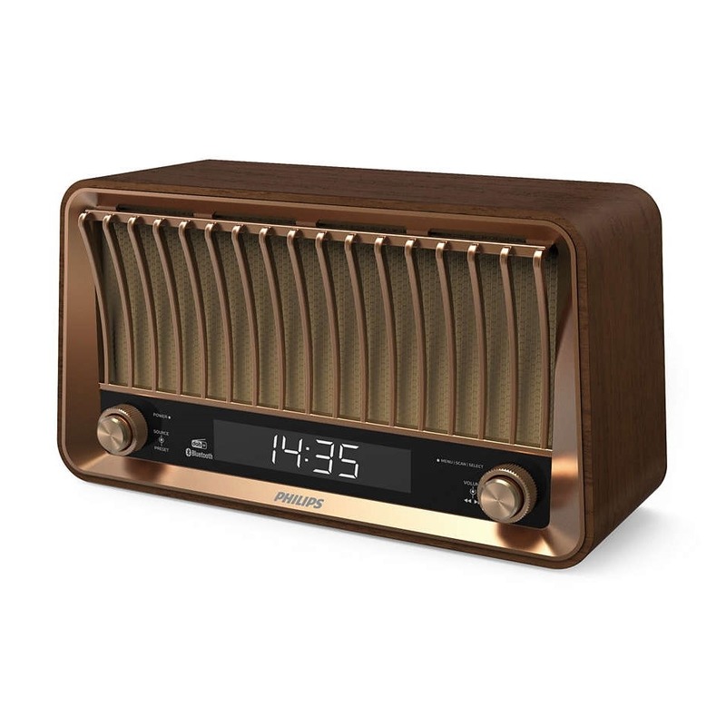 Philips TAVS700/10 - retro bezdrátový reproduktor s rádiem DAB+