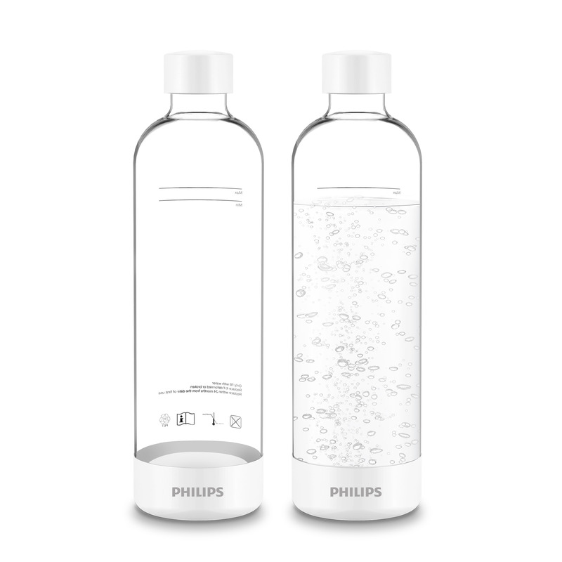Philips ADD911WH/10 GoZero - bílá láhev k výrobníku sody 1l (2ks)
