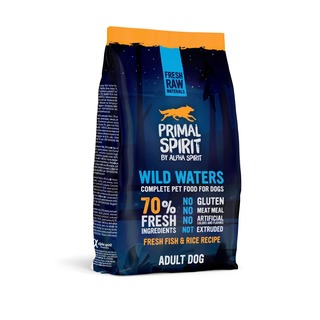 Primal Spirit Dog 70% Wild Waters 1 kg - za studena lisované granule (čerstvá ryba, kuřecí maso)