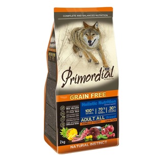 Primordial Adult Tuna & Lamb 2kg - bezobilné granule pro dospělé psy (tuňák a jehněčí)