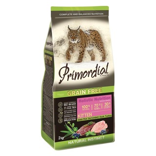 Primordial Kitten Duck & Turkey 2kg - bezobilné granule pro koťata (kachna a krůta)