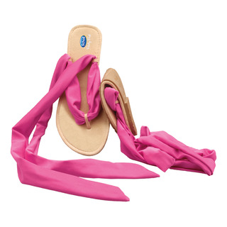 Scholl Pocket Ballerina Sandals - černé / růžové baleríny