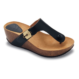 Scholl EDNA 1.2 - černé módní pantofle