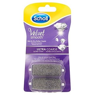 Scholl Velvet Smooth Ultra Coarse - náhradní extra drsné hlavice s diamantovými krystalky (2ks)