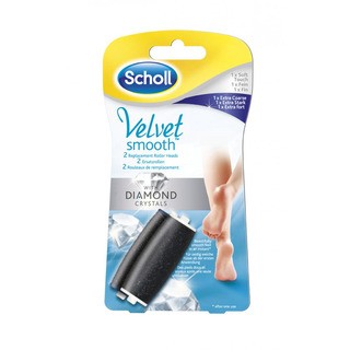 Scholl Velvet Smooth rotační hlavice (1 ks jemný + 1 ks extra hrubý)