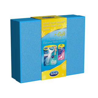 Scholl Velvet Smooth elektrický pilník středně drsný s minerály + GelActiv vložky do bot